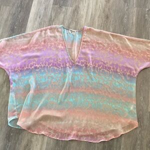 Pastel Cheetah Show Me Your Mumu Sheer Tunic